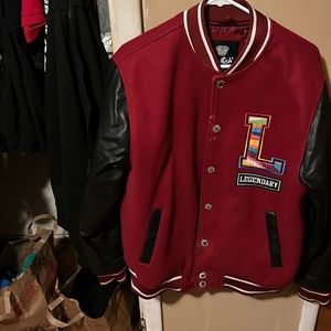 Switch Remarkable Varsity Legendary Jacket red Button Mens Size XL